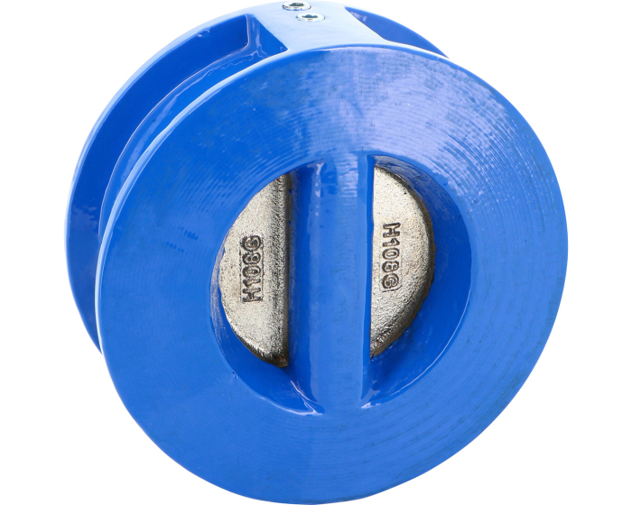 Cast iron wafer swing check valve 370 GGG40 dual plate NBR DN40